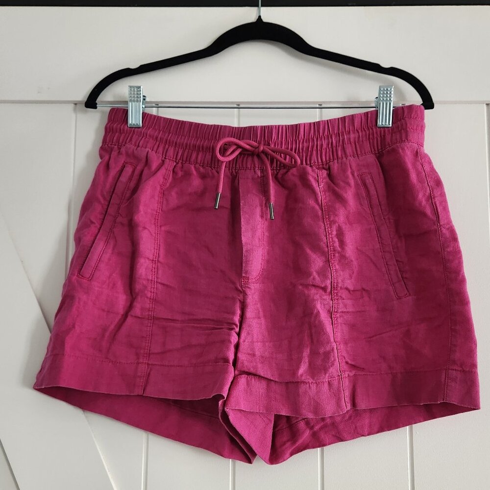 Athleta Retreat Linen Mid Rise 4" Short S - Picture 4 of 7